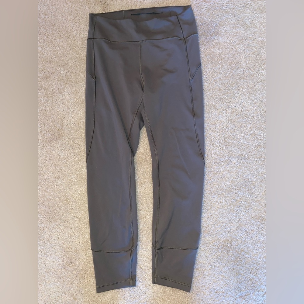 Lululemon leggings size 10 olive green/gray